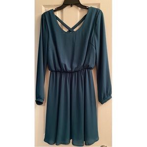 Emerald green dress